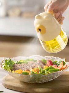 BOSSLU Botol Minyak Kaca 2in1 Model Botol Semprot Minyak Dan Tuang Berkarakter