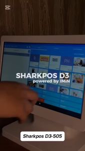 Mesin Kasir Android 11 Sharkpos D3-505 iMin Dual Display All In One Pos Cafe Resto Minimarket D3 505