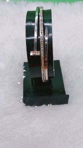 Gelang Tangan Wanita Bangle Protea 01Alloy Lapis Mas 18K & Zirconia Premium Quality GS019S