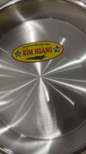 Khay Nhôm - Khay Tròn Nhôm - Xửng Nhôm tròn - mâm bơ nhôm tròn Size 26cm