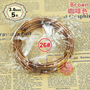 DIY Handmade Color Aluminum Wire 3mm Thick Wedding Hanger Cake Shape Enamelling Soft Iron Wire Pineapple Stand Bonsai