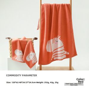 KING SHORE | Cotton Bath Towel Large for Ladies and Children Suitable for Bathing