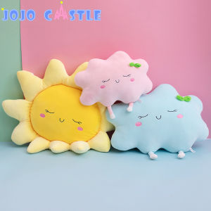 JOJO CASTLE Cute Sun Cloud Plush Pillow Stuffed Soft Creative Plush Sun Cloud Toy Creative Sofa Bedroom Car Pillow Home Decoration Baby Room Toy Christmas Gift