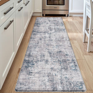 VIKAMA American Persian Retro Thảm Dài Chống Nước Chống Trượt Cho Nhà Bếp/phòng Ăn Dễ Dàng Bảo Trì Trang Trí Nhà Trong Nhà Ngoài Trời