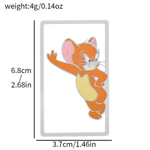 TOM and JERRY Metal Side Bookmarks Fan Page Markers Creative Anime Bookmarks Christmas Gifts for Anime Fans