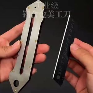 (Isi 10pcs) Isi Ulang Cutter Hitam Besar 18mm SK5 Refill Cutter Besar Tajam 18mm Stainless