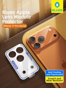 BLUEO | Non-Tempered Glass Protective Film for iPhone 17 Pro Max and iPhone 16 Pro Anti-Fingerprint Scratch-Resistant