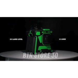 COD Taffware Hilda Laser Level 12 Line 3D Tukang Bangunan + Tripod + Batrei Leveling Paket Komplit