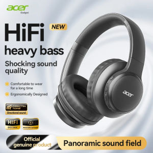 Acer | Acer Ohr559 Wireless Bluetooth Headset with High-Fidelity Stereo Bass Sound Noise Reduction for Calls Musicand GamingNo Delay