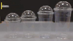 【VIDKHSY Store】50PCS/1000PCS Plastic Y Cup with Lids Set-12oz/16oz/22oz) | 95mm Flat & Dome Lid Disposable Bubble Tea Cup For Coffee ShopsMilk TeaWestern RestaurantsJuice Bars
