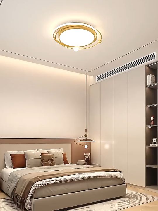 Tricolor Dimming LED Light Simple and Modern Ceiling Light Bedroom