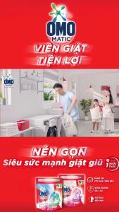 Túi viên giặt tiện lợi OMO 3 trong 1 (30viên/túi)