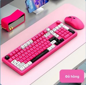 Combo Bàn Phím Và Chuột Không Dây NexusClick 98 Phím Thiết Kế Công Thái Học Cảm Giác Cơ Học Tiết Kiệm Năng Lượng Dùng Cho Chơi Game Văn Phòng Sử Dụng Pin AA.