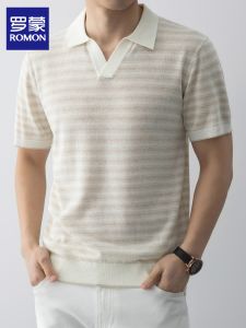 ROMON | Breathable Slim New Thin Polo Style T-Shirt