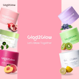 GLAD2GLOW - MOISTURIZER SERIES - Pelembab Wajah Centella | Kiwi | Pomegranate | Blueberry | Peach Retinol | YUJA
