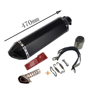 Motorcycle51mm Universal Accessories Motorcycle Exhaust pipe Modified Muffler Pipe echappement moto db killer For XJ6 MT07 09 03