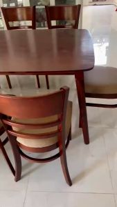 Bàn ăn 6 ghế cabin - bàn ghế ăn cơm gia đình mẫu mã hiện đại - gỗ cứng chắc - bảo hành 12 tháng
