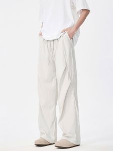 Quick Dry Casual Pants Mens Folded Paratrooper Outdoor Mountain Wide Leg American Vibe Leisure Trousers