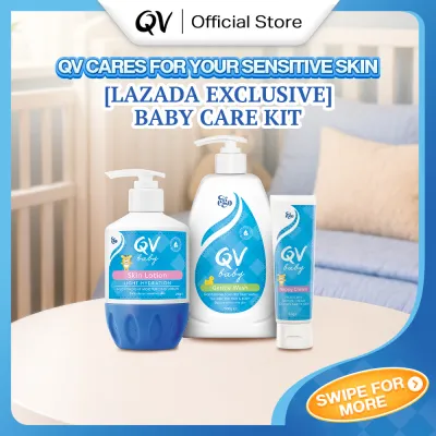 [Exclusive Bundle] QV Baby Gentle Wash 500g + QV Baby Skin Lotion 250ml + QV Baby Nappy Cream 50g