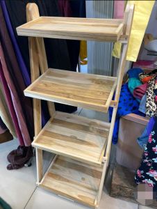 ชั้นวางของ4 ชั้น 5ชั้น 6ชั้น พับไซร์ใหญ่ไม้สัก(ขนาดสูง125ซม กว้าง50ซม)แข็งแรงทนทานน้ำหนักเบาเคลื่อนย้ายง่ายทนแดดทนฝนสินค้ามีพร้อมส่ง สินค้าพร้อมใช้งาน สินค้าเป็นงานไม้สักทองแท้💯