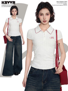 KBVVR | White Slim Fit Polo Shirt Short Sleeve Ice Cooling  Summer T-Shirt