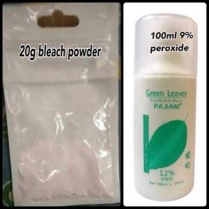 Power Hair Bleaching Powder 20g 500g Peroxide 100ml 200ml Bleaching Set