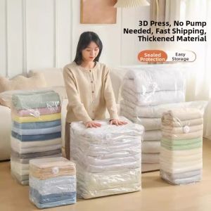 Vacuum Seal No Pump Compression Storage Bag