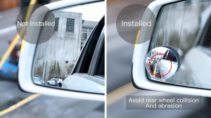 Baseus Car Mirror Rearview Mirror HD Convex Blind Spot Auto  360 Degree Wide Angle Vehicle Parking Rimless Mirrors
