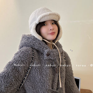 Nabi Lamb Fur Flight Hat Womens Cute Ear Warm Winter Skiing Lei Feng Cap Cotton Autumn Winter Outdoors Youth Female Caps