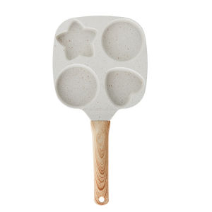 【HOSPORT】4-Cup Fried Egg Pan Anti-Scald Flat Baking Pan Non-Slip Thickened Breakfast Skillet for Gas Stove and Induction Cooker【1-3 days delivery】