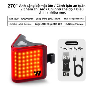 West Biking | Đèn Đua Đêm Cho Xe Đạp Dải Sáng Rộng Bền Lâu