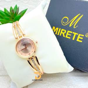 MIRETE ORIGINAL!!! Jam Tangan Wanita Mirete Analog Tipe R204 Fashion Bahan Stainless Tampilan Analog Mewah Dan Elegan Dijamin Sesuai Foto