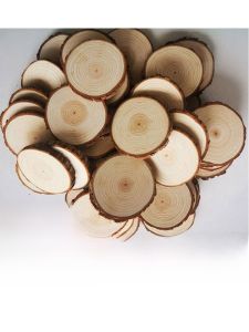 Handmade round Wood Slice DIY Painting Material Original Wood Panel Background Wall Decoration Kindergarten Decor Ring Wood Block