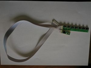 Universal 7-Key LCD TV Remote Control Board Head Receiver Connection Line for V29 V53 V56 V59 Models Pure Copper Core