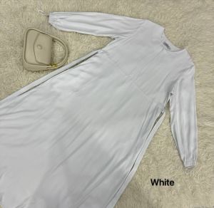 Gamis polos rayon Halimah hijab hayuri