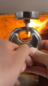 Round Padlock With Key Heavy Duty