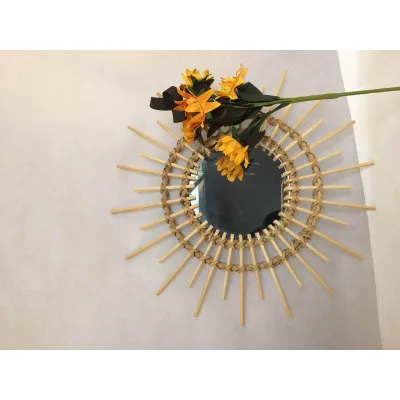 Wicker Artistic Wall Mirror