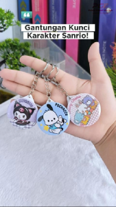 Gantungan Kunci Karakter Sanrio Souvenir Karakter Lucu Hadiah Ulang Tahun Gantungan Kunci Pin Sanrio