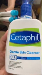 Sữa Rửa Mặt Cetaphil Gentle Skin Cleanser 500mL Làm Sạch Dịu Nhẹ Cho Da Nhạy Cảm