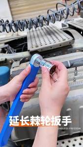 72 Tooth Ratchet Handle Socket Wrench Quick Release Ratchet CR-MO Extension Wrench Square Drive Adapters Multifunctional Wrench