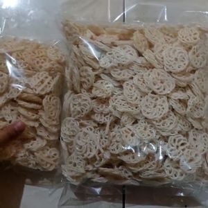 KERUPUK MAWAR PUTIH ISI 1 KG / KERUPUK SEBLAK COBEK / KERUPUK MENTAH