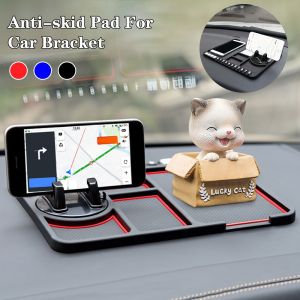 AUTOFun Alas Dasbor Lengket Dudukan Dasbor Mobil Anti Selip Pad Dudukan Ponsel Penyangga Telepon Mobil Nomor Plat