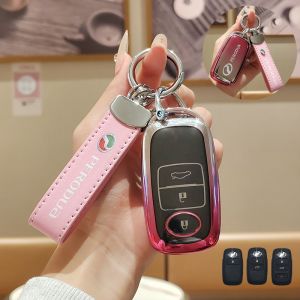 Perodua Car Key Cover untuk Perodua Ativa/Alza/Axia 2023-2024/Myvi 2022-2024 kes kunci Keyless Smart Entry Key Perodua Keychain