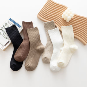 [FREESHIP] Tất vớ Nữ Cổ Cao Xinh Xắn Vải Cotton Cổ Bo Co Giãn Phong Cách Lolita Đơn Giản Dễ Thương