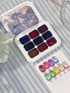 Bộ Sơn Móng Tay Dạng Gel 9 Màu Mùa Xuân/hè Trong Suốt Như Đá Kiểu Thạch Màu Kẹo Ngọt Cầu Vồng Dòng Macaron 22.5ml