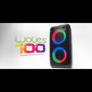 SALPIDO WAVES 100 RGB PORTABLE BLUETOOTH SPEAKER with Mic Support and RGB light