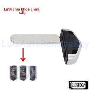 Acura MDX RDX TSX TL ZDX TLX ILX RLX Khóa Khẩn Cấp Lưỡi Chìa Khóa Thông Minh Điều Khiển Từ Xa Thông Minh Lưỡi Chìa Khóa Trống Chất Liệu ABS + Kim Loại