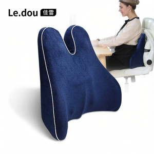 Ergonomic Memory Foam Lumbar Support Pillow for Long Sitting