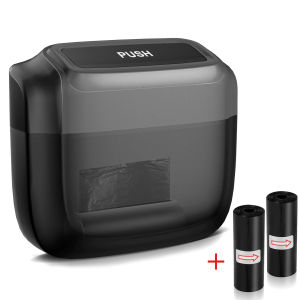 Mini Car Trash Can Hanging Car Storage Box ABS Side Door Trash Can Integrated Built-in Trash Bag Auto Parts Interior Accessories