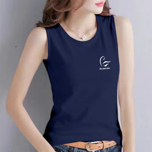 เสื้อกั๊กแขนกุดผ้าฝ้ายแท้สำหรับผู้หญิง ฤดูร้อนปี 2025 เสื้อยืดลำลองสำหรับเล่นกีฬา ใส่ด้านนอก ชั้นใน เสื้อผ้าทำงาน แขนกุด ปกติ